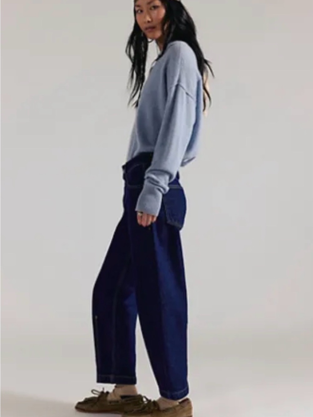 Free People Backstage Relaxed Cropped Jean NWT - Picture 3 of 15